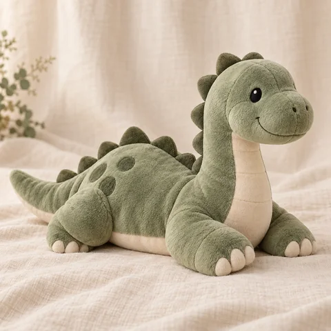 Peluche lestée dinosaure