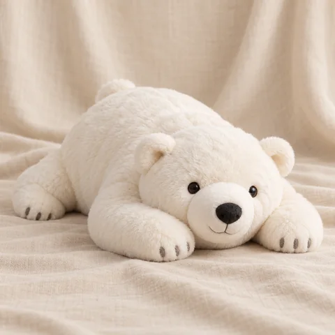 Peluche lestée ours polaire