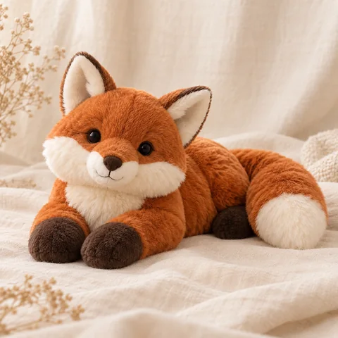 Peluche lestée renard