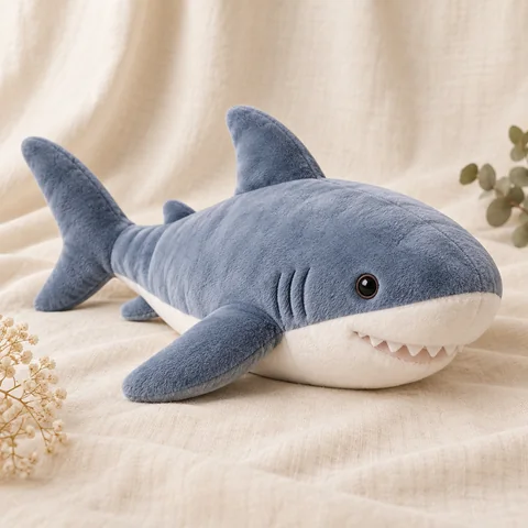 Peluche lestée requin