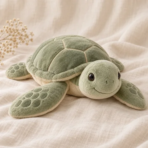 Peluche lestée tortue