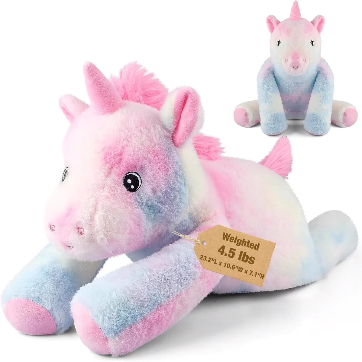 Bobbie & Laxi Peluche Lestée Licorne
