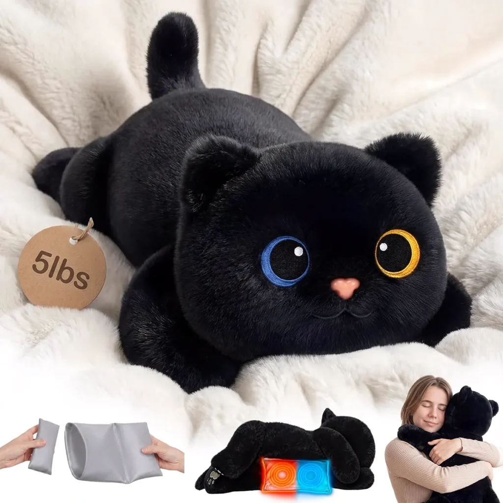 Mewaii Peluche Lestée Chat Noir 2,3 kg