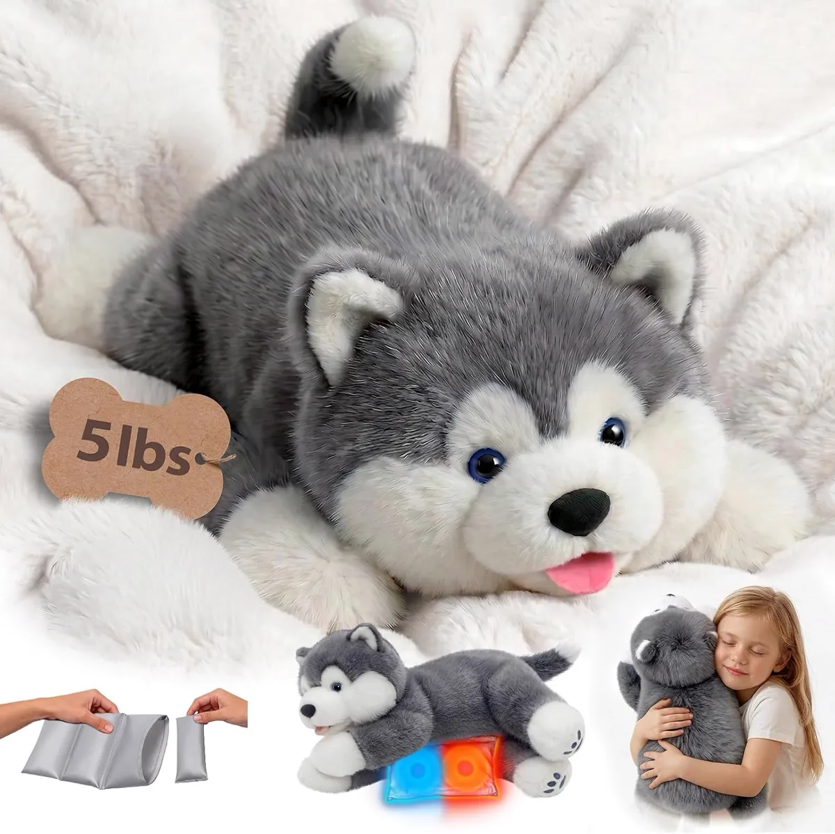 Mewaii Peluche Lestée Chien 2,3 kg