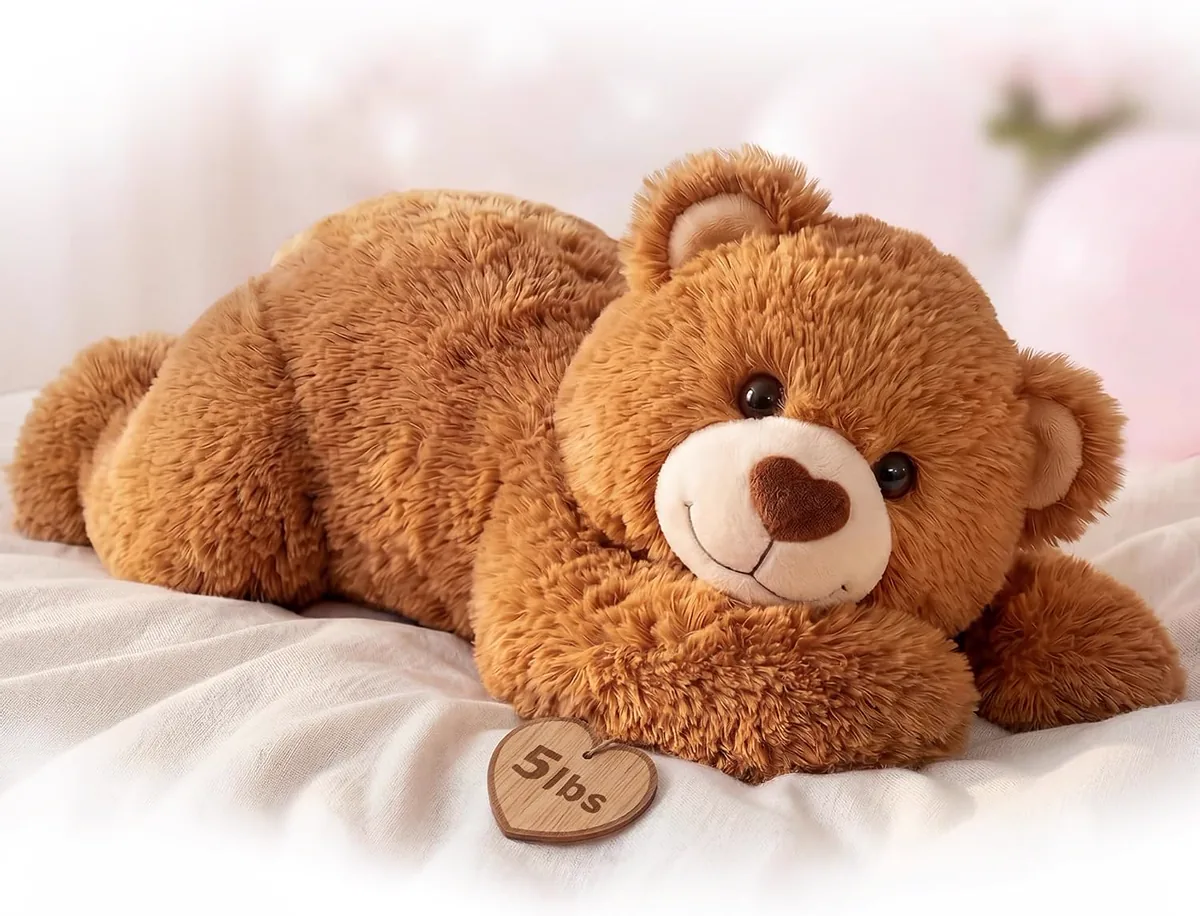 Mewaii Peluche Lestée Ours Brun 2,3 kg