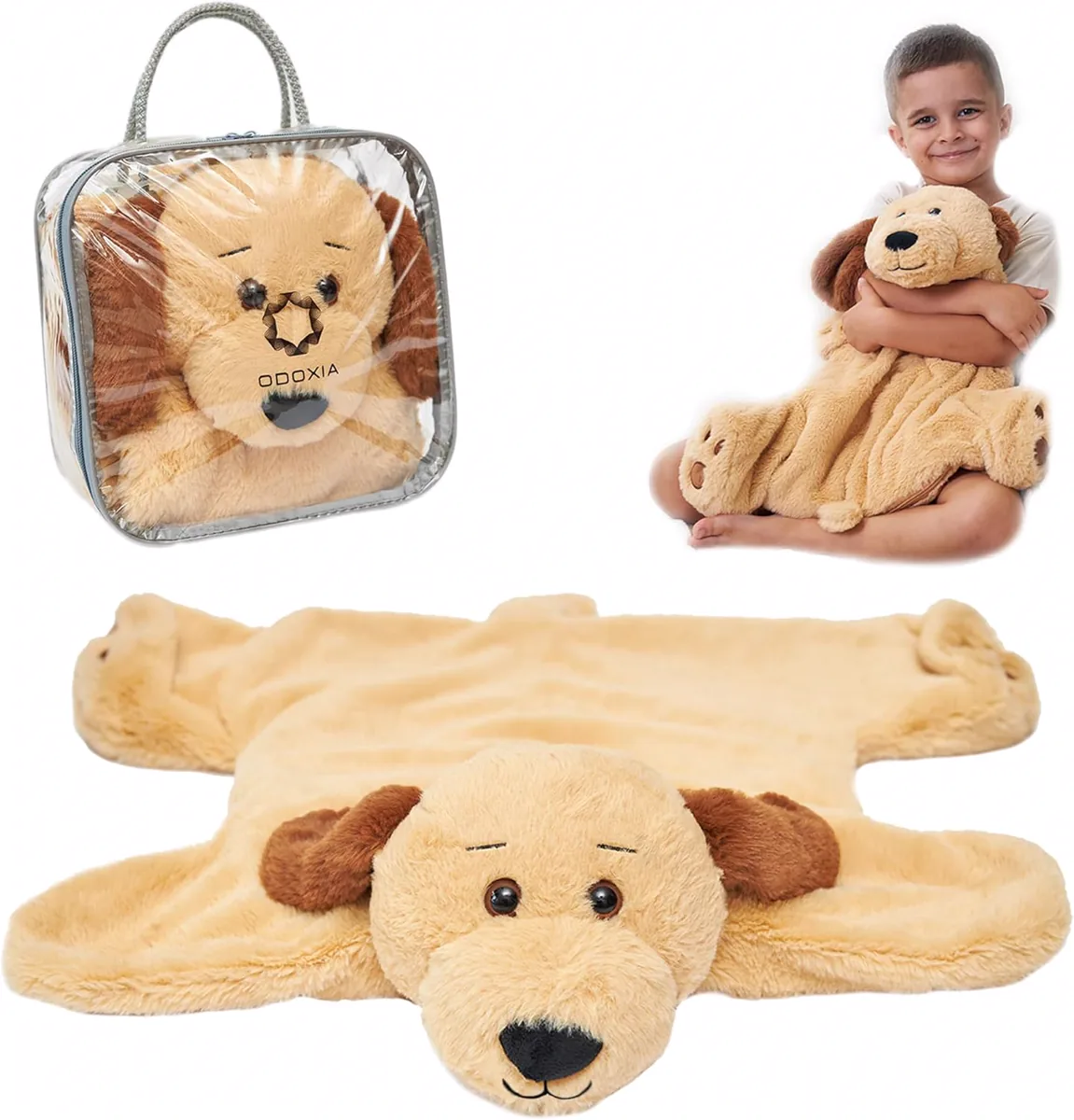 ODOXIA Coussin Sensoriel Lesté Chien pour Enfant 2,3 kg