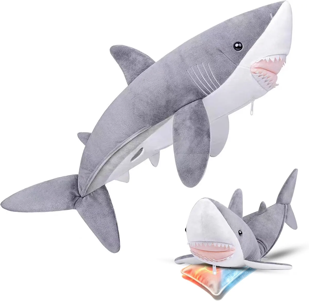 RLOMUTE Peluche Lestée Requin 75 cm