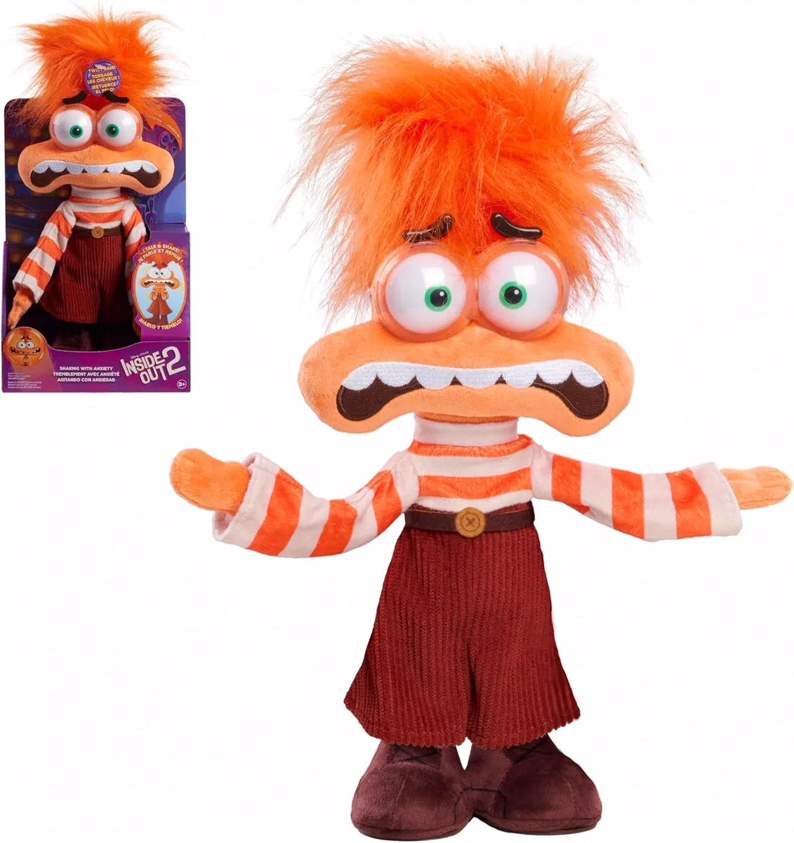 Just Play Peluche Anxiété Interactive Vice-Versa 2 (33 cm)